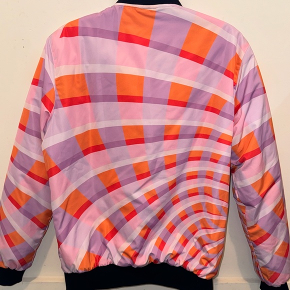 Men's Harlow & Lloyd Violet Orbital Quilted Bomber Jacket - Size S - Never Worn - Picture 4 of 5